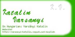 katalin varsanyi business card